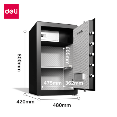 ตู้เซฟนิรภัย DELI AE803-BK-01 สีดำ_6